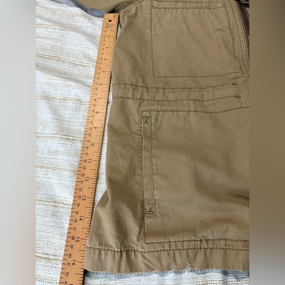 Madewell women’s utility passage jacket size small tan zipper front - Picture 8 of 11